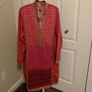 Khaadi Pakistani Indian Cotton Lawn Kurta Size 14